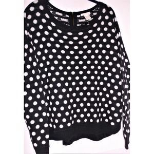 High Low Lagenlook Wool Sweater w/Back Zipper